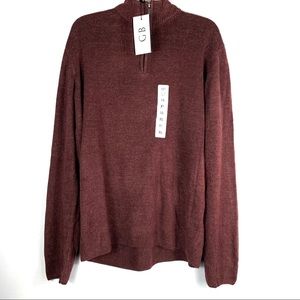 NWT Geoffrey Beene Men's 1/4 zip sweater
